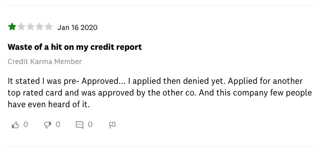 Mercury Mastercard Negative Review