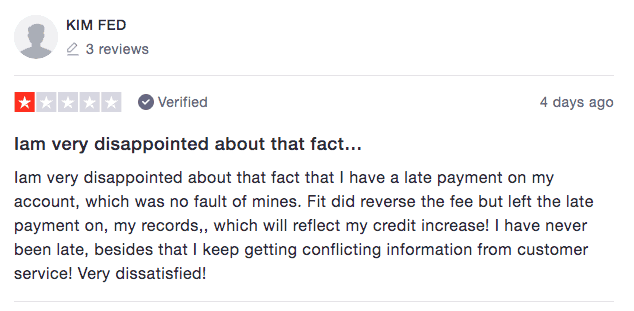 Fit Mastercard Reviews - Negative 1