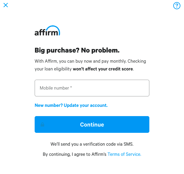 Affirm Buy Now Pay Layer