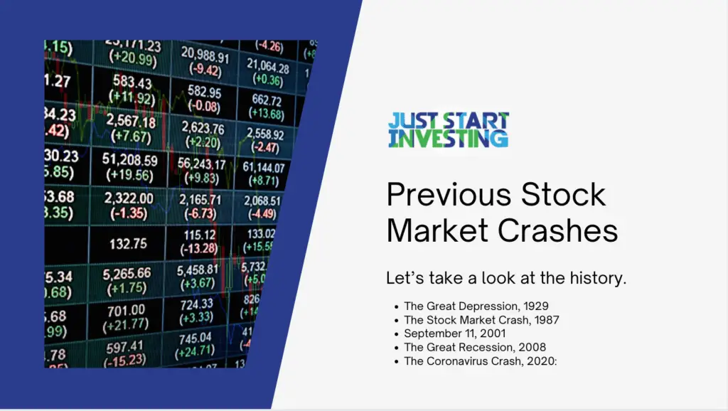 Stock Market Crash 2021: Ultimate Predictions 1 Previous Stock Market Crashes
