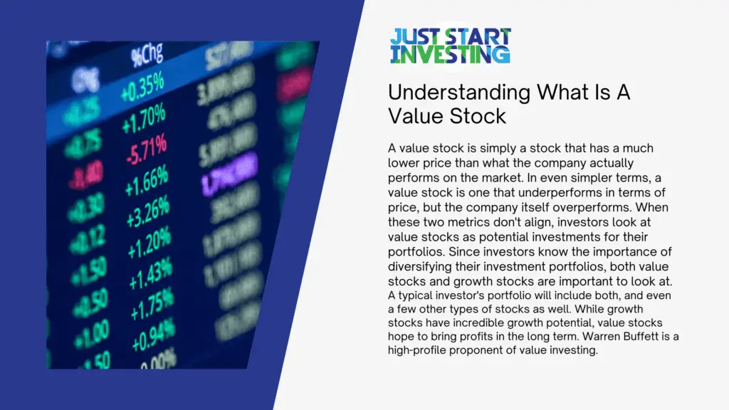 What is a Value Stock? 1 What Is A Value Stock