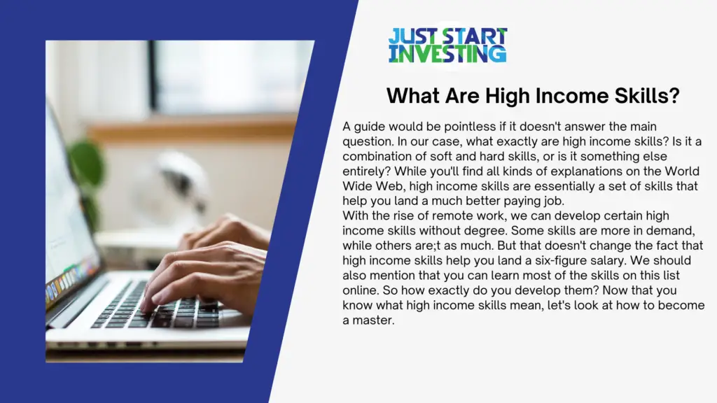 What Are High Income Skills?