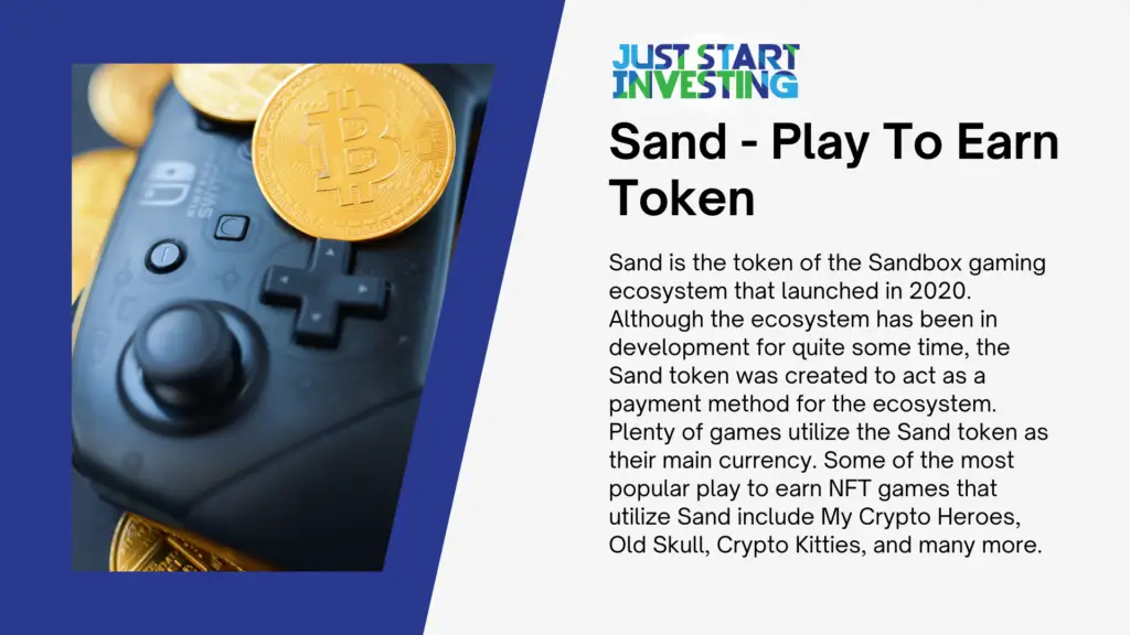 Sand-Play to earn token sign