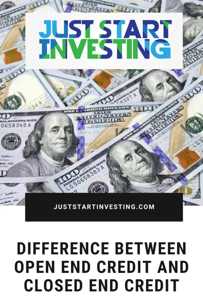 Difference Between Open End Credit and Closed End Credit 1 Difference Between Open End Credit and Closed End Credit