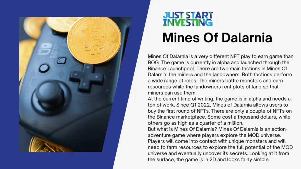 Top 5 Play To Earn Games To Watch Out For In 2022 1 Mines of Dalarnia