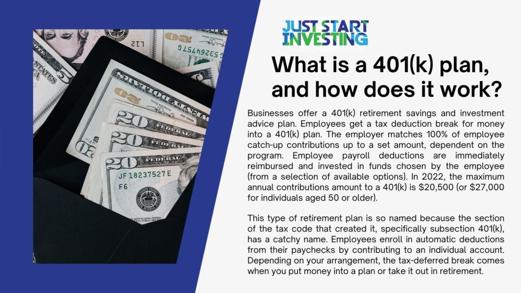What is 401k retirement plan 