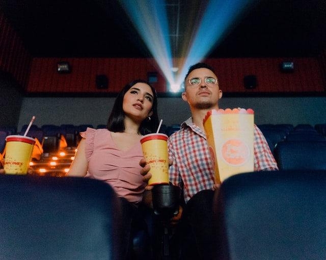 couple in a movie theater
