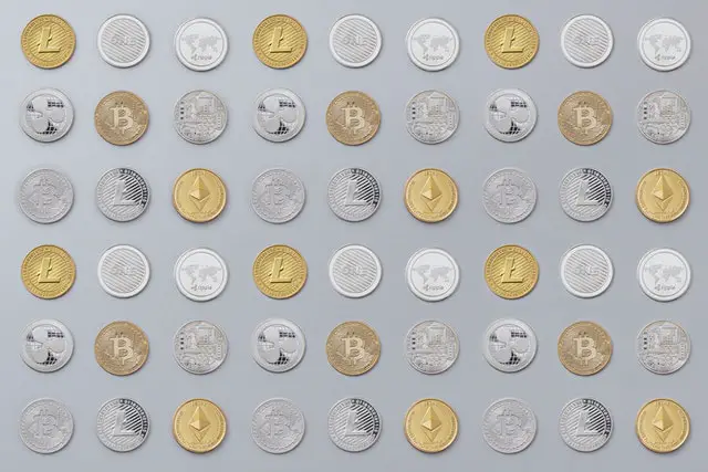 What is Crypto? 2 rows of crypto coins