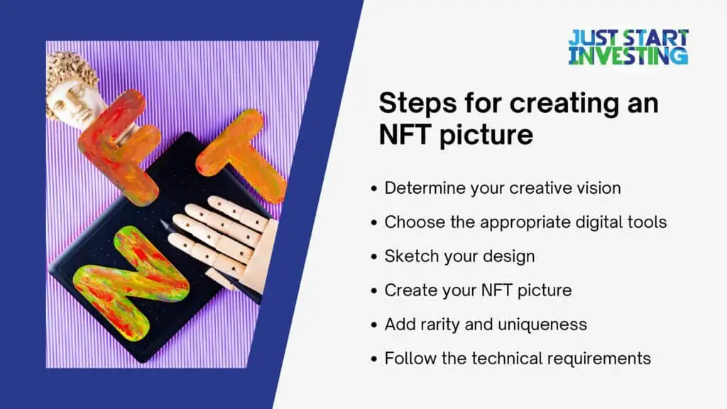 Steps for creating an NFT picture pdf