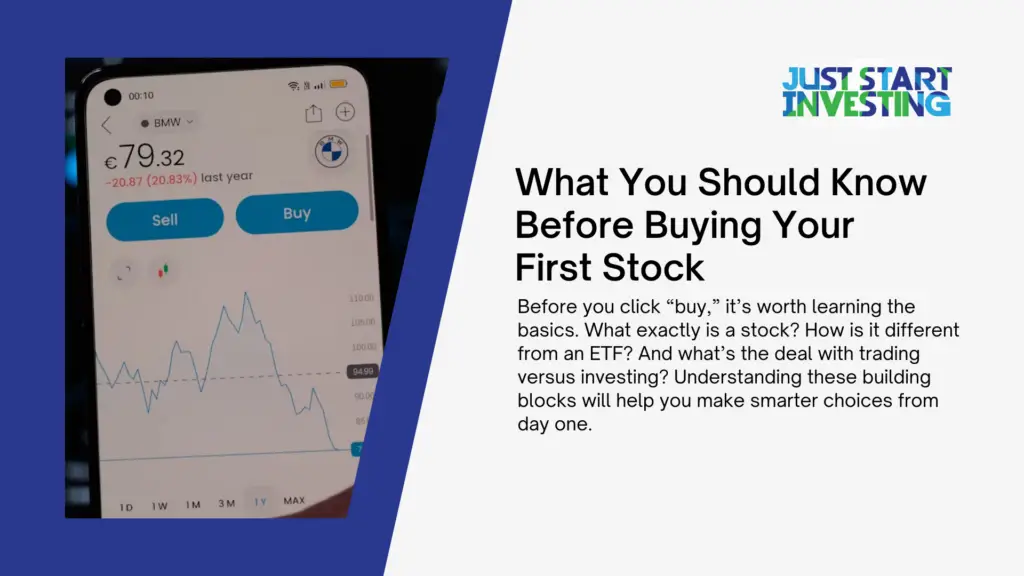 How to Buy Stocks the Smart Way Even If You're Just Starting Out 1 what you should know before buying your first stock 1