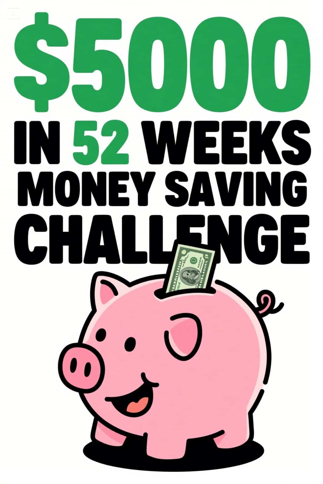 $5000 In 52 Weeks Money Saving Challenge - Just Start Investing