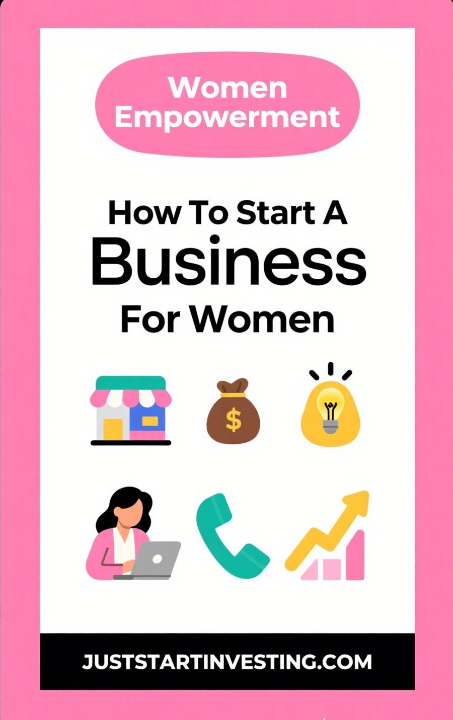 How To Start A Business For Women 1 dreamina 2025 07 20 2772 Create a vertical infographic. Outer bac...