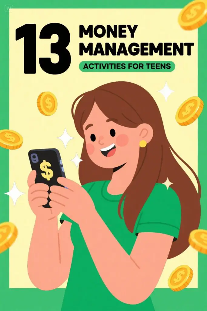 13 Money Management Activities For Teens graphic