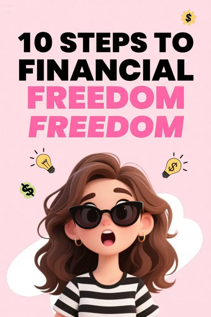 10 Steps To Financial Freedom Graphic