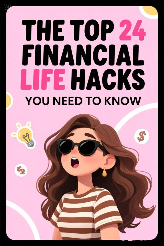 The Top 24 Financial Life Hacks You Need To Know Graphic