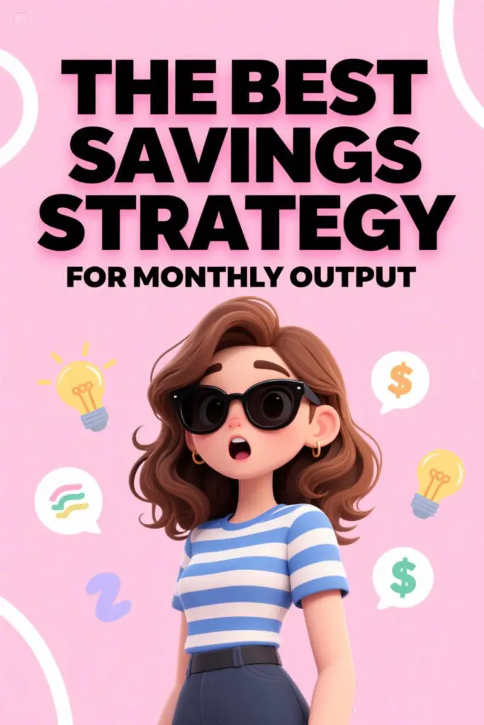 The Best Savings Strategy For Monthly Output 1 The Best Savings Strategy For Monthly Output Graphic