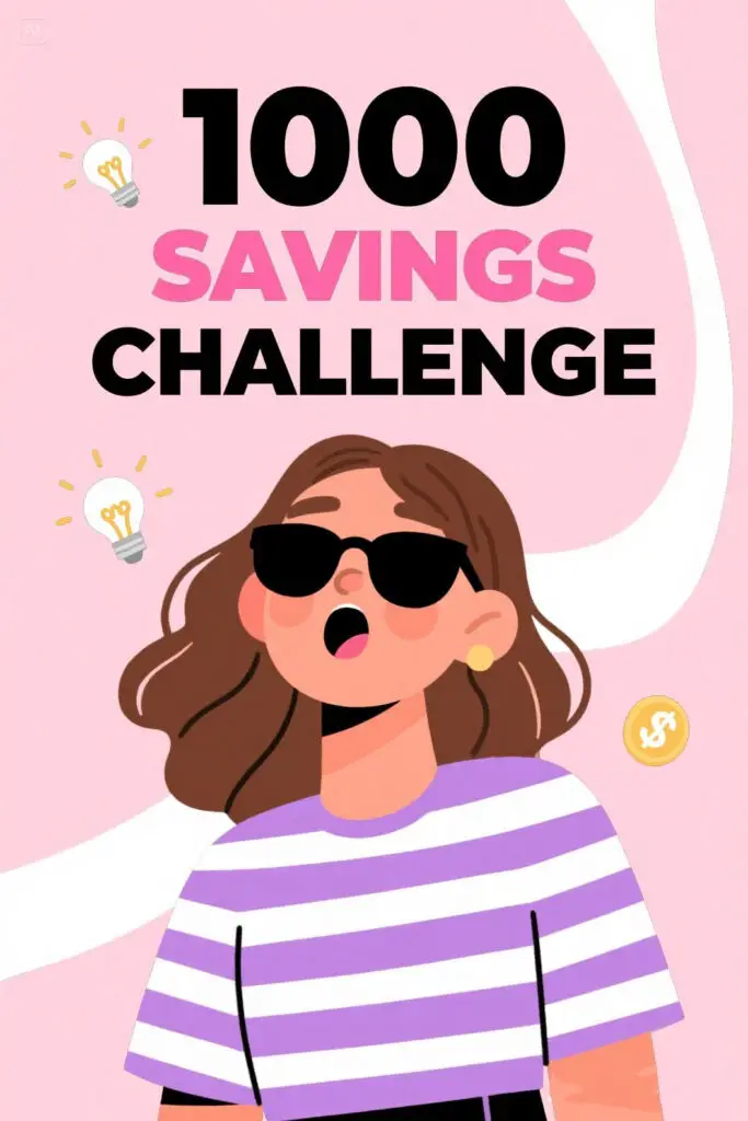 1000 Savings Challenge Graphic