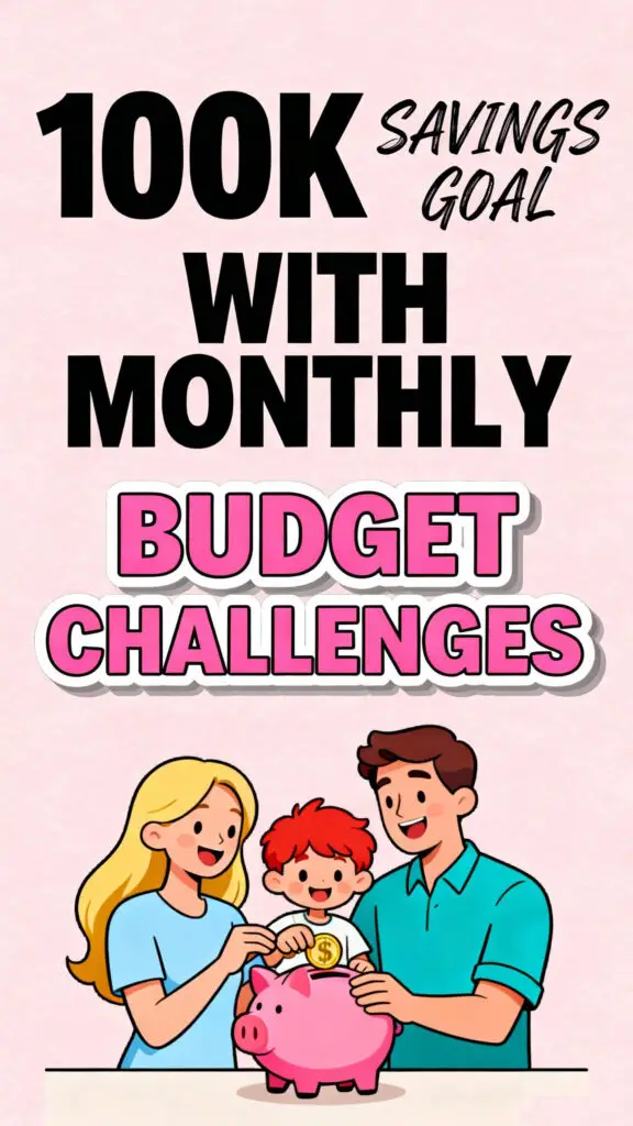 100K Savings Goal with Monthly Budget Challenges