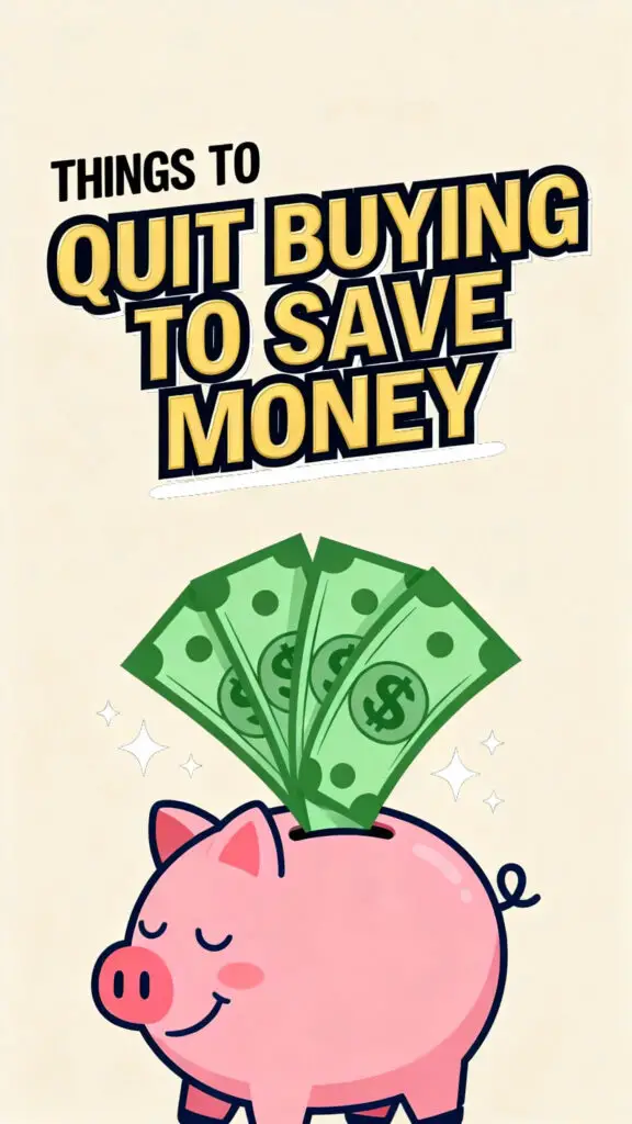 Things To Quit Buying To Save Money