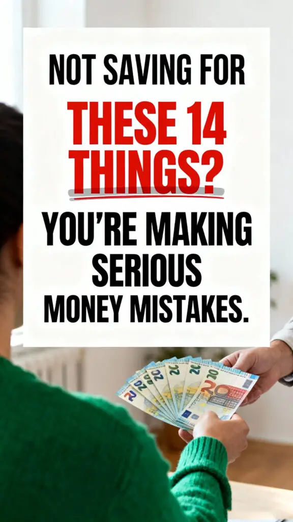 Not Saving For These 14 Things? You’re Making Serious Money Mistakes.