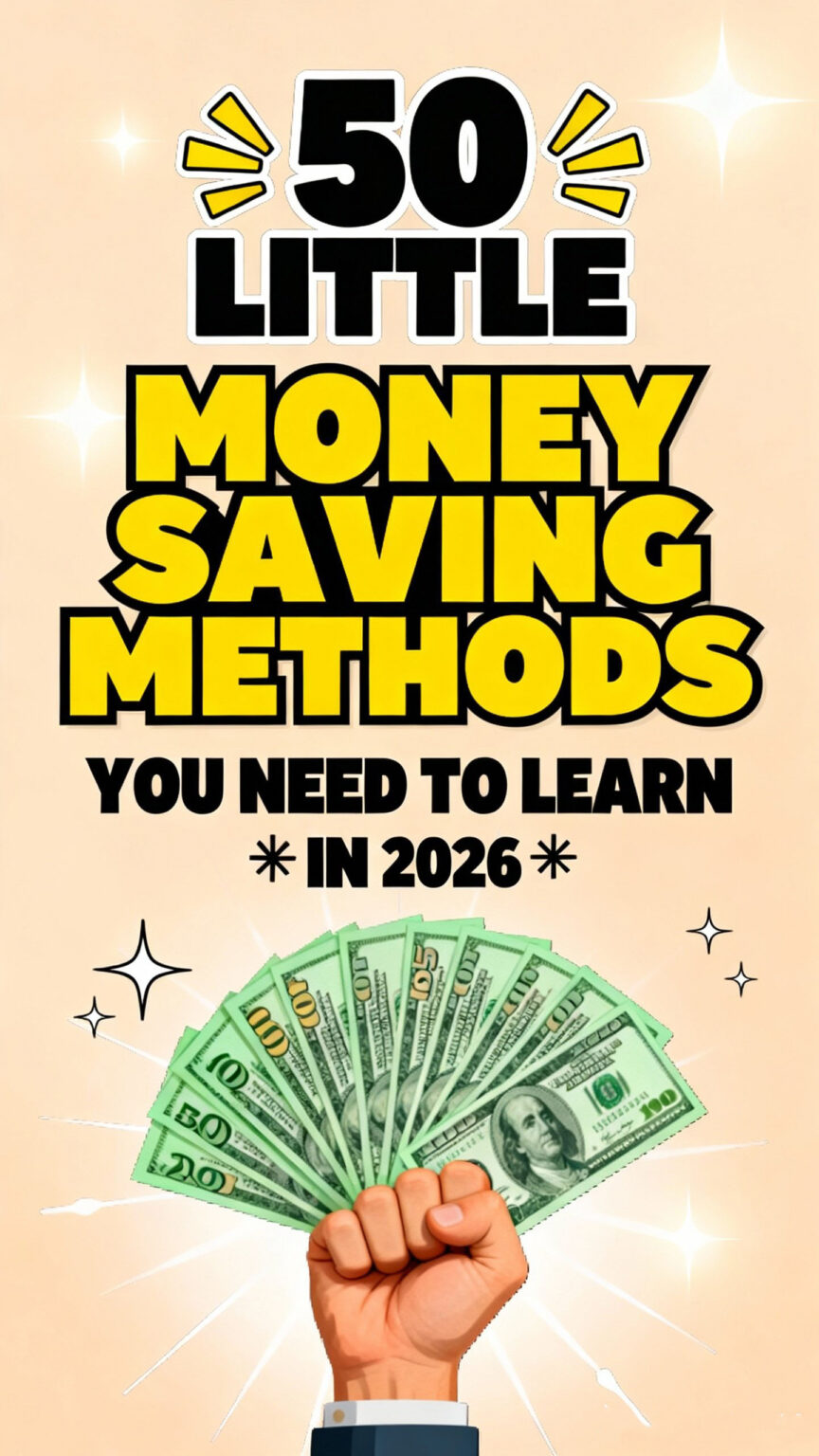 50 Little Money Saving Methods You Need To Learn In 2026 - Just Start ...