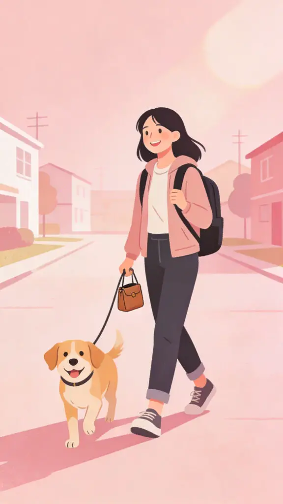 How To Make Money During School 3 Illustration of a student making and selling handmade crafts on a pastel pink background.