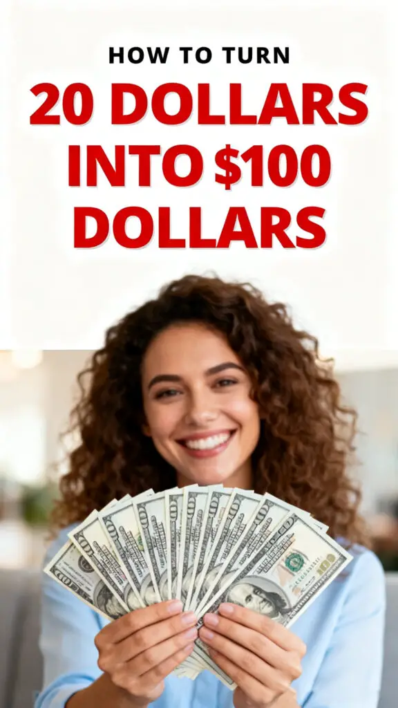 How To Turn 20 Dollars Into 100 Dollars
