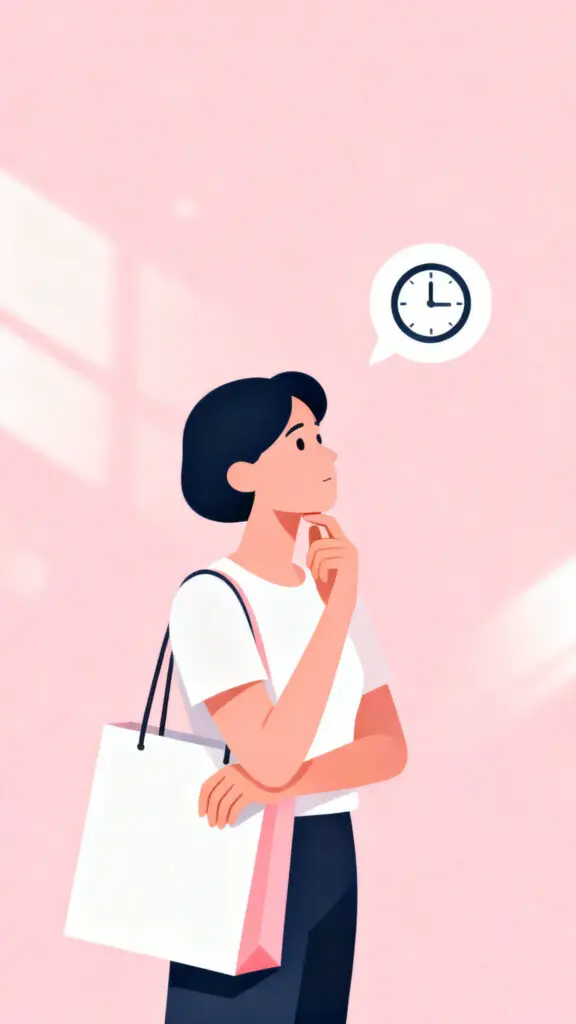 Illustration of a person assigning money into labeled jars on a pastel pink background symbolizing organized budgeting.