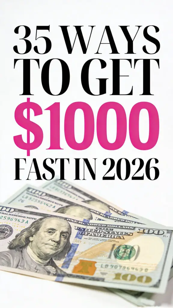 35 Ways To Get $1000 Fast In 2026