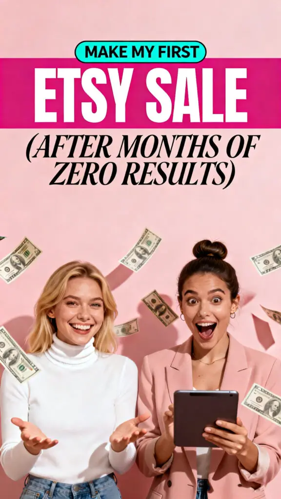 Make My First Etsy Sale (After Months of Zero Results)