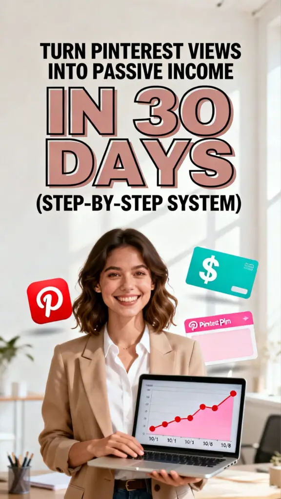 Turn Pinterest Views Into Passive Income in 30 Days (Step-by-Step System)