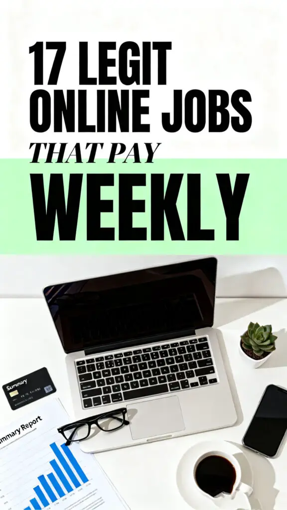 17 Legit Online Jobs That Pay Weekly