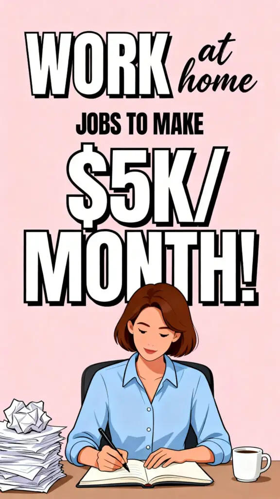 Work At Home Jobs to Make $5k/Month!