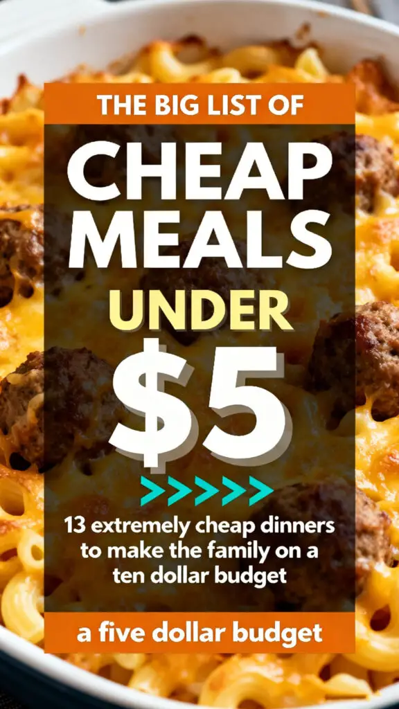 Cheap Meals Under $5 1 Cheap Meals Under $5