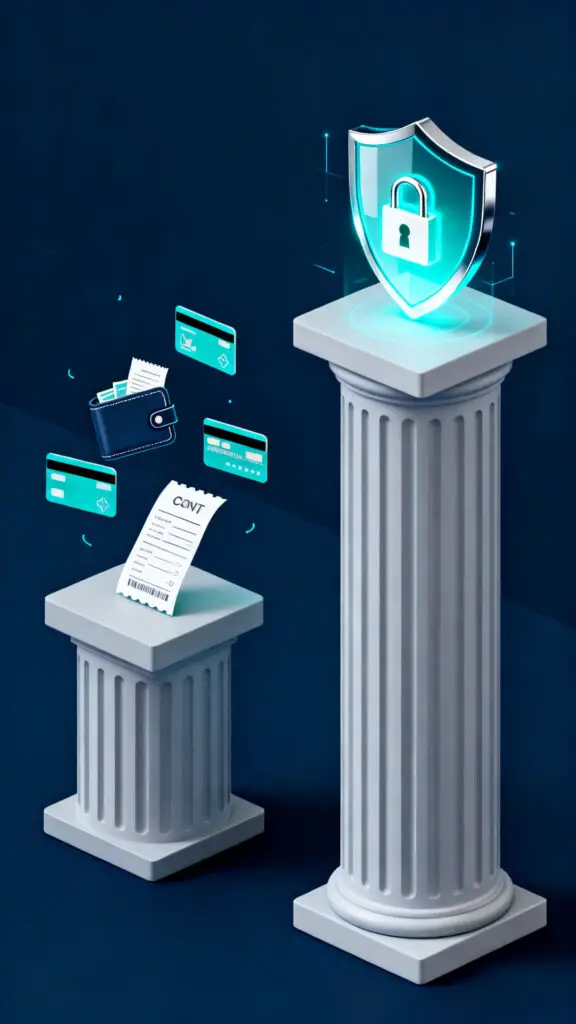 How to Save $10,000 for Your Emergency Fund 3 A clean digital illustration visualizing a separate, protected savings account dedicated exclusively to an emergency fund.