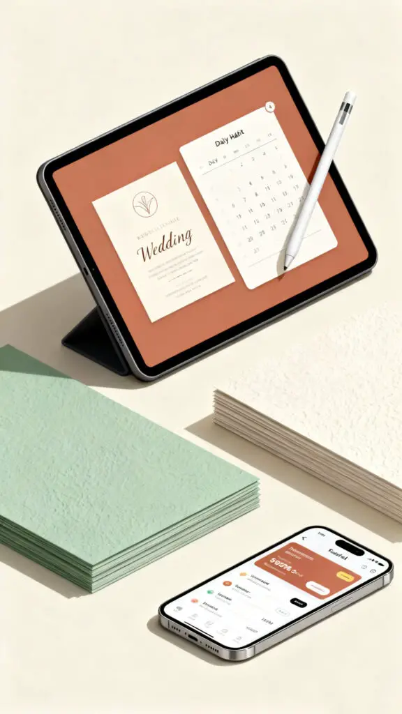 How To Make Money From Home Without Showing Your Face 2 A clean digital illustration showing how to design and sell digital printables online without showing your face.