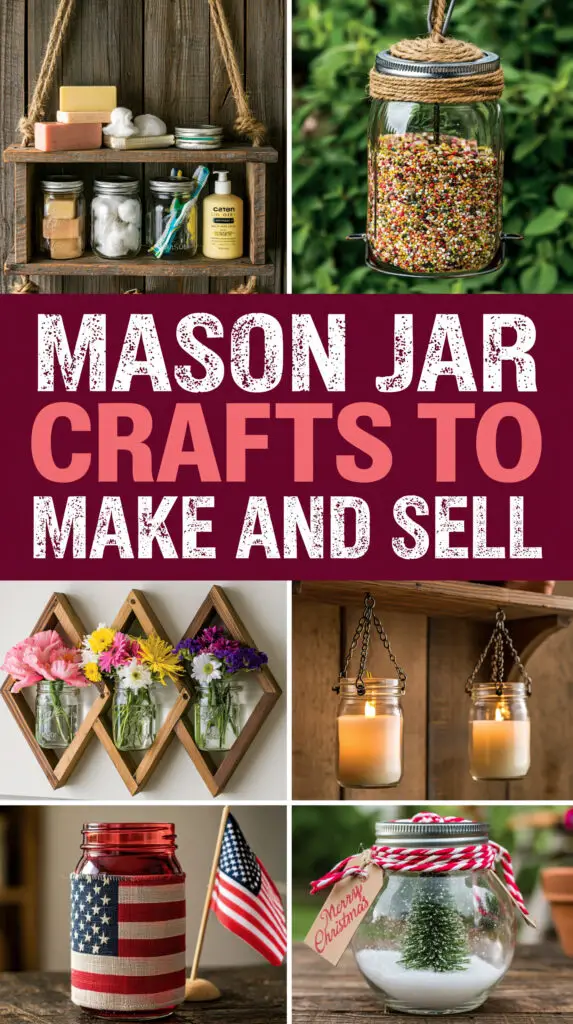 Mason Jar Crafts To Make And Sell